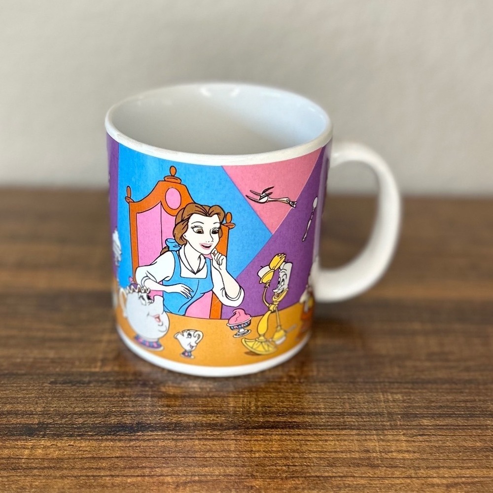 Disney Beauty and the Beast Belle‎ Chip Mrs Potts Coffee Mug Cup 2016